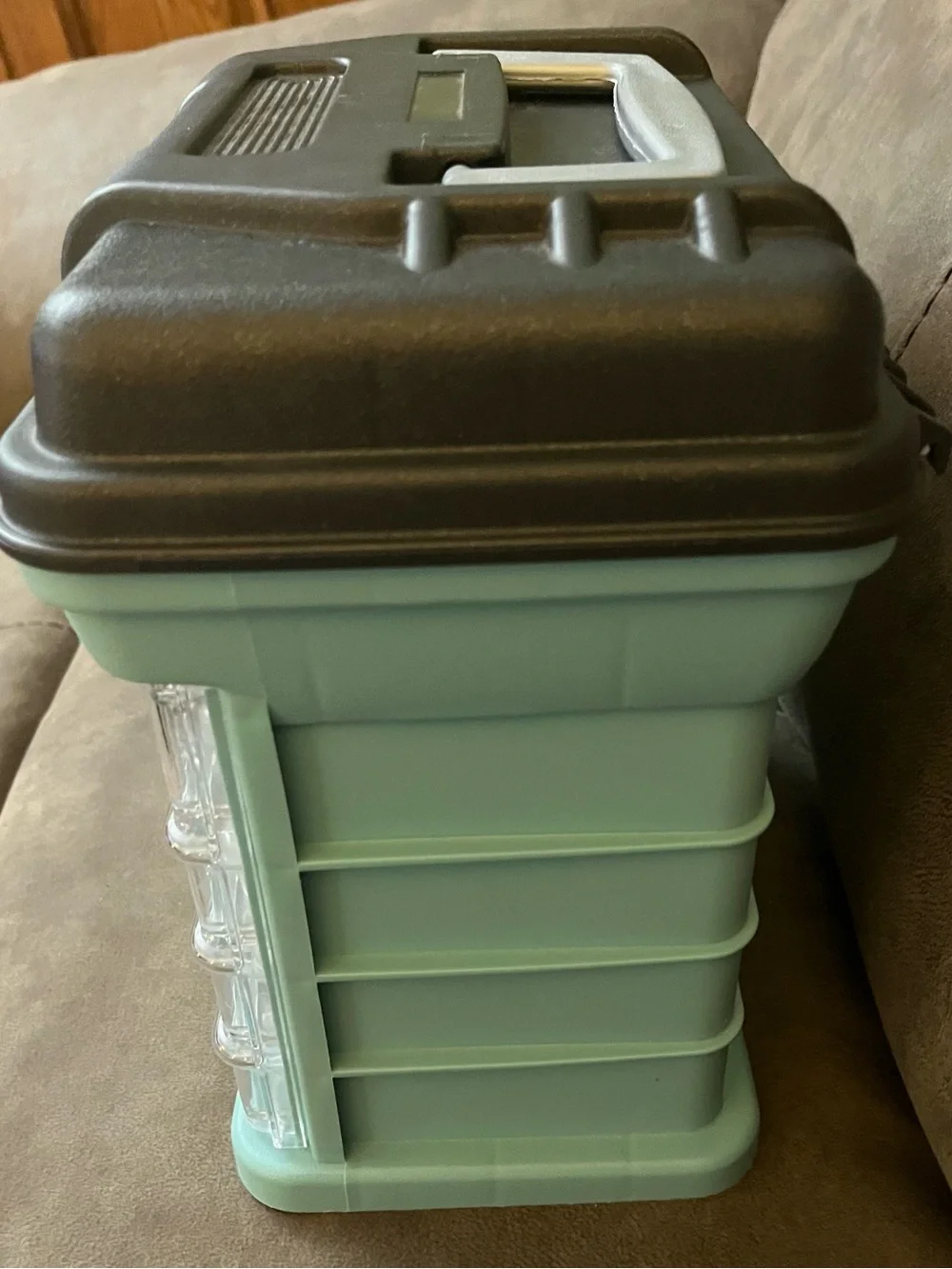 Creative Options Teal and Gray Small Rack Storage Organizer missing 1 box
